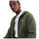 Nike Ανδρική ζακέτα Sportswear Club Full-Zip Fleece Hoodie Nike Ανδρική ζακέτα Sportswear Club Full-Zip Fleece Hoodie